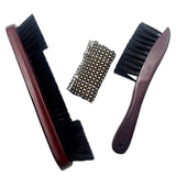 Maxbell Pool Table Cleaning Brush Set Cue Cleaning Cloth Billiard Pool Table Cleaner red