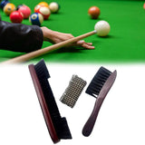 Maxbell Pool Table Cleaning Brush Set Cue Cleaning Cloth Billiard Pool Table Cleaner red