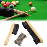 Maxbell Pool Table Cleaning Brush Set Cue Cleaning Cloth Billiard Pool Table Cleaner wood