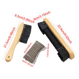 Maxbell Pool Table Cleaning Brush Set Cue Cleaning Cloth Billiard Pool Table Cleaner wood