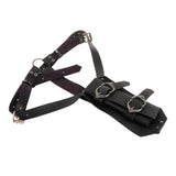 Maxbell Back Sword Frog Adjustable Shoulder Strap for Stage Show Halloween Disguises Black