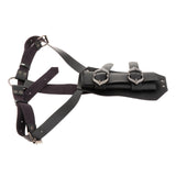 Maxbell Back Sword Frog Adjustable Shoulder Strap for Stage Show Halloween Disguises Black