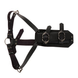 Maxbell Back Sword Frog Adjustable Shoulder Strap for Stage Show Halloween Disguises Black