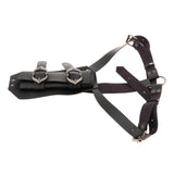 Maxbell Back Sword Frog Adjustable Shoulder Strap for Stage Show Halloween Disguises Black