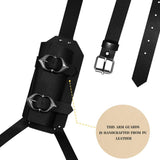 Maxbell Back Sword Frog Adjustable Shoulder Strap for Stage Show Halloween Disguises Black