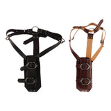 Maxbell Back Sword Frog Adjustable Shoulder Strap for Stage Show Halloween Disguises Black