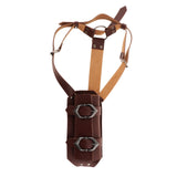 Maxbell Back Sword Frog Adjustable Shoulder Strap for Stage Show Halloween Disguises Brown