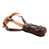Maxbell Back Sword Frog Adjustable Shoulder Strap for Stage Show Halloween Disguises Brown