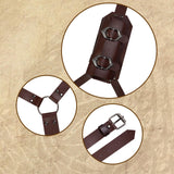 Maxbell Back Sword Frog Adjustable Shoulder Strap for Stage Show Halloween Disguises Brown