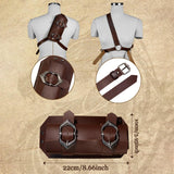 Maxbell Back Sword Frog Adjustable Shoulder Strap for Stage Show Halloween Disguises Brown