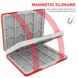 Maxbell Game Holder Game Card Case for Lite Game Card Ndsi Game Card red