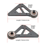 Maxbell 1/7 Scale RC Car Heads Wheel Professional RC Wheel Bar for V2 Trucks DIY