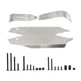 Maxbell Stainless Steel Chassis Skid Protector Plate Axle Guard for 1:8 RC Hobby Car