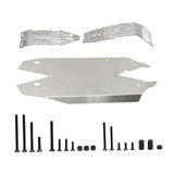 Maxbell Stainless Steel Chassis Skid Protector Plate Axle Guard for 1:8 RC Hobby Car