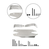 Maxbell Stainless Steel Chassis Skid Protector Plate Axle Guard for 1:8 RC Hobby Car