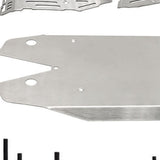 Maxbell Stainless Steel Chassis Skid Protector Plate Axle Guard for 1:8 RC Hobby Car