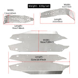 Maxbell Stainless Steel Chassis Skid Protector Plate Axle Guard for 1:8 RC Hobby Car
