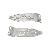 Maxbell Stainless Steel Chassis Skid Protector Plate Axle Guard for 1:8 RC Hobby Car