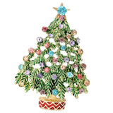 Maxbell Christmas Tree Brooch Pin stunning Jewelry for Wedding Thanksgiving Birthday