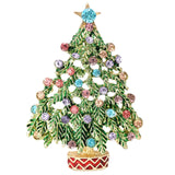 Maxbell Christmas Tree Brooch Pin stunning Jewelry for Wedding Thanksgiving Birthday