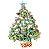 Maxbell Christmas Tree Brooch Pin stunning Jewelry for Wedding Thanksgiving Birthday