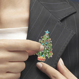 Maxbell Christmas Tree Brooch Pin stunning Jewelry for Wedding Thanksgiving Birthday