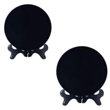 Maxbell Obsidian Circle Disc Mini Black Round Mirror Scrying Mirror S
