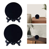 Maxbell Obsidian Circle Disc Mini Black Round Mirror Scrying Mirror S
