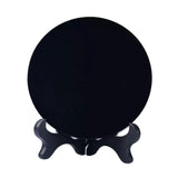 Maxbell Obsidian Circle Disc Mini Black Round Mirror Scrying Mirror S