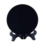Maxbell Obsidian Circle Disc Mini Black Round Mirror Scrying Mirror S