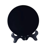 Maxbell Obsidian Circle Disc Mini Black Round Mirror Scrying Mirror S