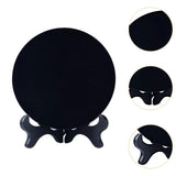 Maxbell Obsidian Circle Disc Mini Black Round Mirror Scrying Mirror S