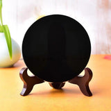 Maxbell Obsidian Circle Disc Mini Black Round Mirror Scrying Mirror M