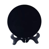 Maxbell Obsidian Circle Disc Mini Black Round Mirror Scrying Mirror M