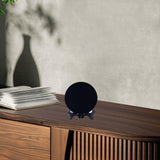 Maxbell Obsidian Circle Disc Mini Black Round Mirror Scrying Mirror M