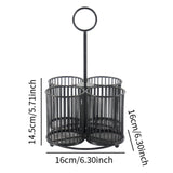 Maxbell Pen Holder Multifunctional Cutlery Storage Holder for Scissors Pens Tabletop Black