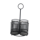 Maxbell Pen Holder Multifunctional Cutlery Storage Holder for Scissors Pens Tabletop Black