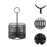 Maxbell Pen Holder Multifunctional Cutlery Storage Holder for Scissors Pens Tabletop Black