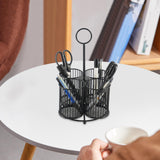 Maxbell Pen Holder Multifunctional Cutlery Storage Holder for Scissors Pens Tabletop Black