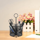 Maxbell Pen Holder Multifunctional Cutlery Storage Holder for Scissors Pens Tabletop Black