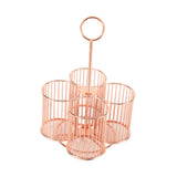 Maxbell Pen Holder Multifunctional Cutlery Storage Holder for Scissors Pens Tabletop Rose Gold