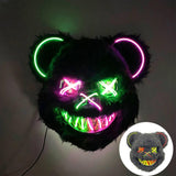 Halloween Mask Funny Costume Creepy Mask for Halloween Party Carnival Easter green pink