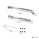 Maxbell 2x 1:16 RC Drive Shaft Sturdy Update Parts for RC Vehicles Crawler Model Car