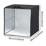Maxbell Table Top Photography Box Lighting Kit for Cosmetics Craftsmen 30x30x30cm
