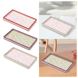 Maxbell Jewelry Storage Tray with Lid Tabletop for Necklaces Live Broadcast Earrings red