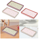 Maxbell Jewelry Storage Tray with Lid Tabletop for Necklaces Live Broadcast Earrings red