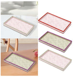 Maxbell Jewelry Storage Tray with Lid Tabletop for Necklaces Live Broadcast Earrings red