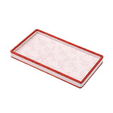 Maxbell Jewelry Storage Tray with Lid Tabletop for Necklaces Live Broadcast Earrings red