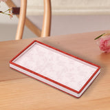 Maxbell Jewelry Storage Tray with Lid Tabletop for Necklaces Live Broadcast Earrings red