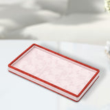 Maxbell Jewelry Storage Tray with Lid Tabletop for Necklaces Live Broadcast Earrings red